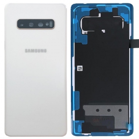 Samsung G975 Galaxy S10 Plus coperchio batteria posteriore bianca (Ceramic White) (usato grade B, originale)