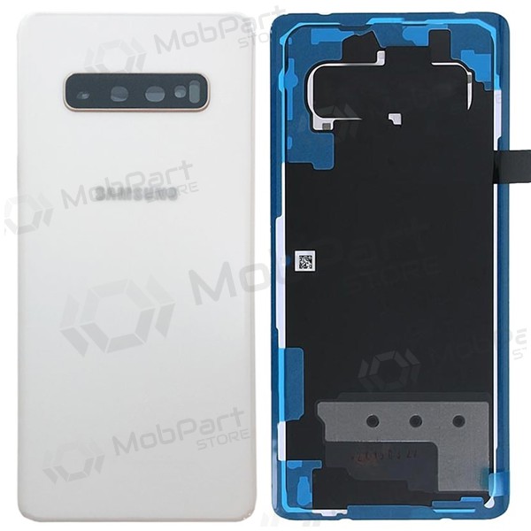 Samsung G975 Galaxy S10 Plus coperchio batteria posteriore bianca (Ceramic White) (usato grade B, originale) Samsung G975 Galaxy S10 Plus coperchio batteria posteriore bianca (Ceramic White) (usato grade B, originale)