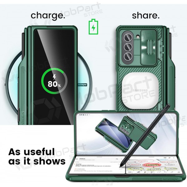 Samsung Galaxy Z Fold4 custodia „Nillkin CamShield Pro“ (verde) Samsung Galaxy Z Fold4 custodia „Nillkin CamShield Pro“ (verde)