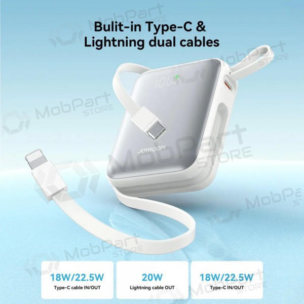 Batteria esterna Power Bank Joyroom JR-PBF27 22.5W Mini 10000mAh bianco Batteria esterna Power Bank Joyroom JR-PBF27 22.5W Mini 10000mAh bianco