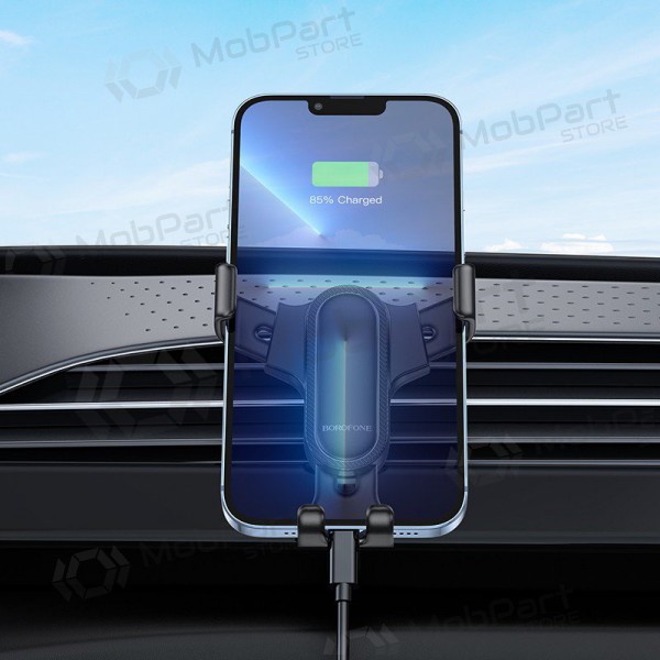 Automobilinis universale telefono laikiklis Borofone BH74 tvirtinamas ant ventiliacijos grotelių, nero