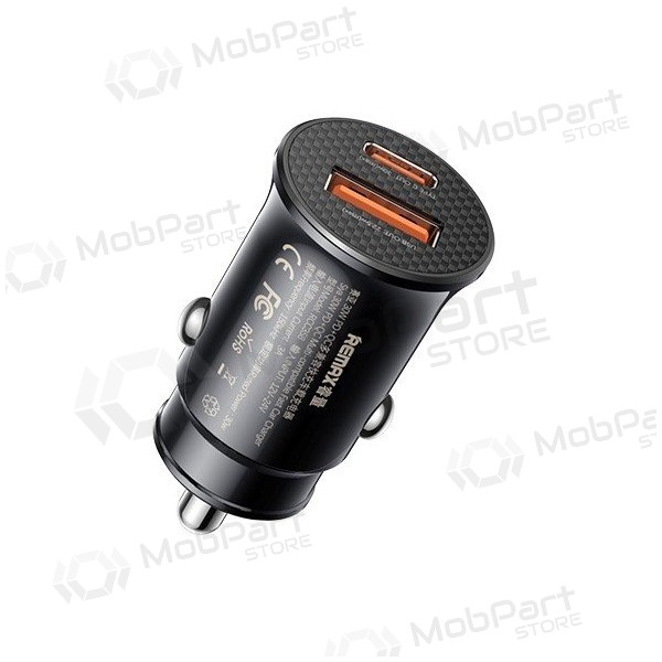 Caricatore per auto Remax RCC358 30W USB-C/USB-A nero