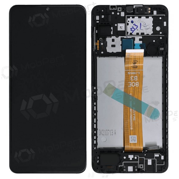 Samsung Galaxy A12s schermo / display (nero) (con una cornice) (Premium)