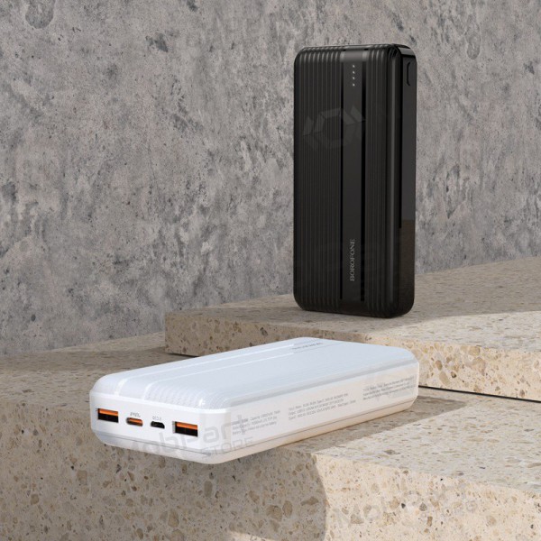 Batteria esterna Power Bank Borofone BJ9A Type-C PD+Quick Charge 3.0 (3A) 20000mAh bianco Batteria esterna Power Bank Borofone BJ9A Type-C PD+Quick Charge 3.0 (3A) 20000mAh bianco