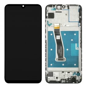 Huawei P Smart 2020 schermo / display (nero) (con una cornice) (usato grade B, originale)