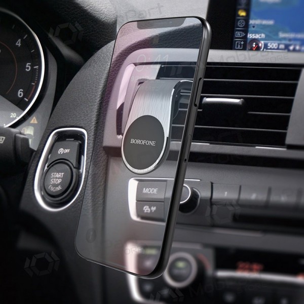 Automobilinis universale telefono laikiklis Borofone BH10, tvirtinamas ant ventiliacijos grotelių, magnetinis, nero Automobilinis universale telefono laikiklis Borofone BH10, tvirtinamas ant ventiliacijos grotelių, magnetinis, nero
