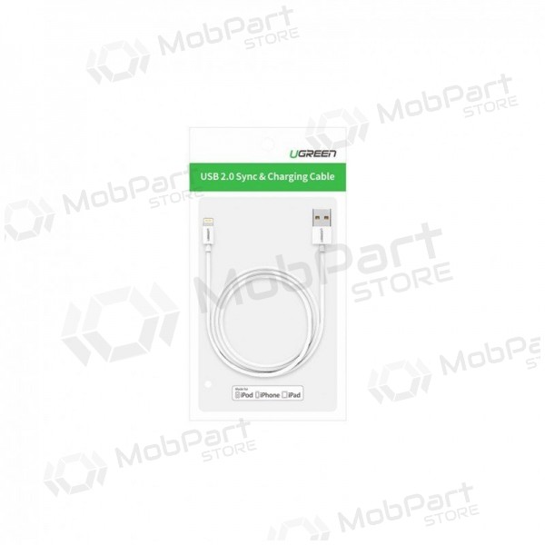 USB cavo Ugreen US155 MFi USB to Lightning 2.4A 2.0m bianca