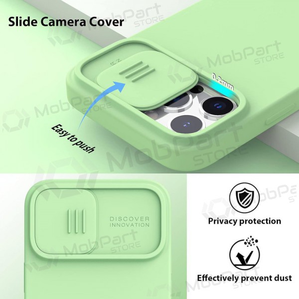 Apple iPhone 15 Pro custodia „Nillkin Silicone“ (verde chiaro) Apple iPhone 15 Pro custodia „Nillkin Silicone“ (verde chiaro)