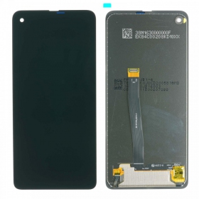 Samsung G715F Galaxy Xcover PRO schermo / display (nero) - PREMIUM