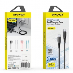 USB cavo Awei CL-182i USB-C to Lightning 1.0m bianca