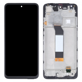 Xiaomi Redmi Note 10 5G / Redmi Note 10T 5G / Poco M3 Pro 5G schermo / display (nero) (con una cornice) (originale)