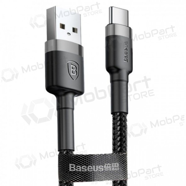 USB cavo Baseus Cafule Type-C 1.0m 3.0A (grigio-nero) CATKLF-BG1