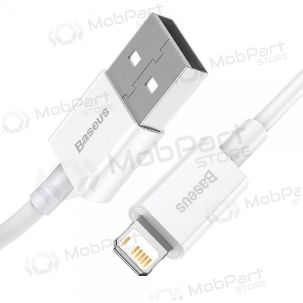 USB cavo Baseus Superior Lightning 2.4A 1.5m (bianca) CALYS-B02
