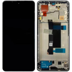 Xiaomi Poco X6 5G (compatible with Redmi Note 13 Pro 5G) schermo / display (blu) (con una cornice) (originale)