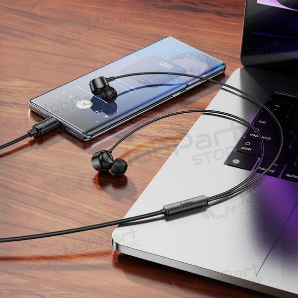 Ausinės Borofone BM94 USB-C juodos