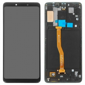 Samsung A920F Galaxy A9 (2018) schermo / display (nero) (con una cornice) (service pack) (originale)