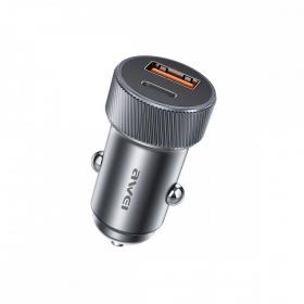 Caricatore per auto Awei C-857 33W USB-C/USB-A nero