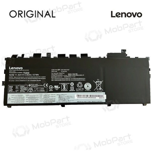 LENOVO 01AV430, 01AV429, 4950mAh batteria del computer portatile - PREMIUM LENOVO 01AV430, 01AV429, 4950mAh batteria del computer portatile - PREMIUM