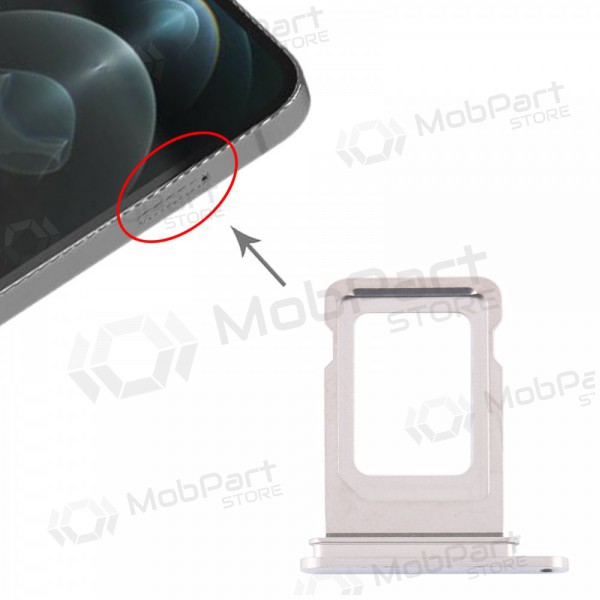 Apple iPhone 12 Pro / 12 Pro Max Porta SIM (d'argento)