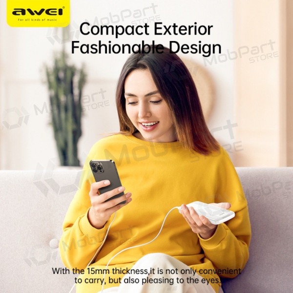 Batteria esterna Power Bank Awei P20K 5V/2.4A 10000mAh nero
