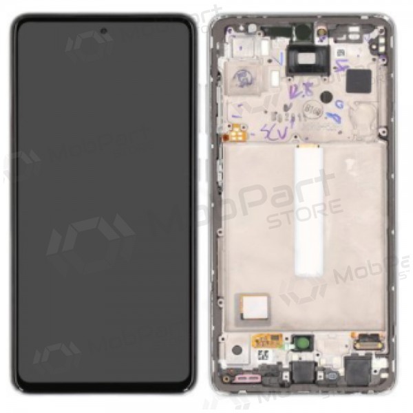 Samsung Galaxy A52s schermo / display (bianca) (con una cornice) (originale) Samsung Galaxy A52s schermo / display (bianca) (con una cornice) (originale)