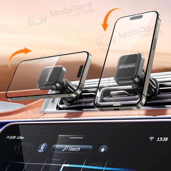 Porta cellulare da auto Awei X52 Magnetic (air vent) nero