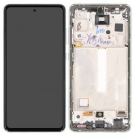 Samsung Galaxy A52s schermo / display (Awesome Mint) (con una cornice) (originale)