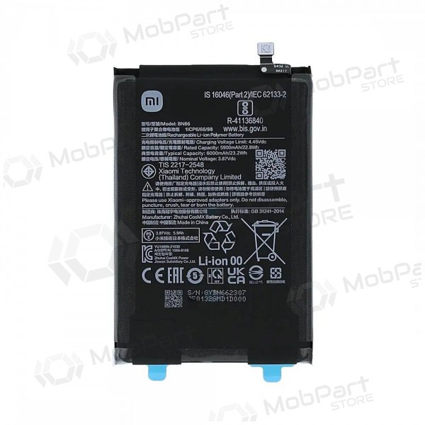 Xiaomi Poco C40 batteria, akumuliatorius (BN66) (originale) Xiaomi Poco C40 batteria, akumuliatorius (BN66) (originale)