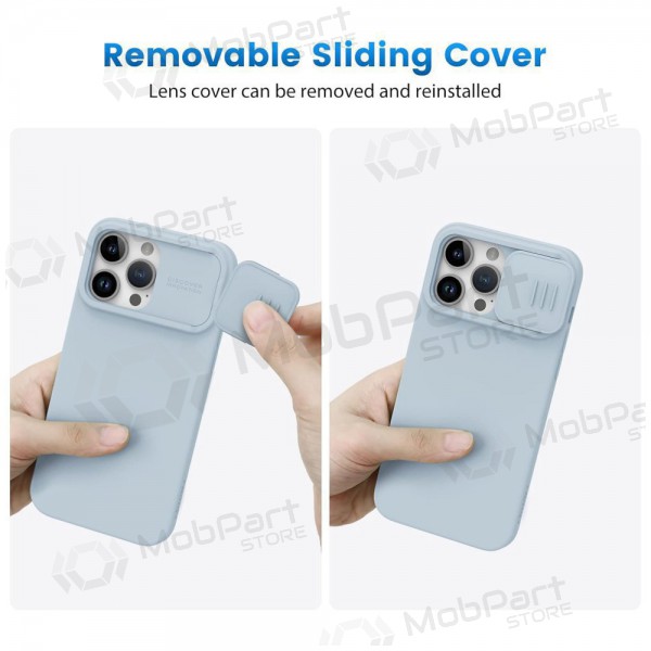 Apple iPhone 15 Pro custodia „Nillkin Silicone“ (grigio)