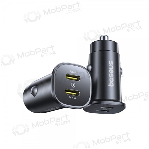Caricatore per auto Baseus GoTrip 2xUSB-C 30W nero C00072300123-01