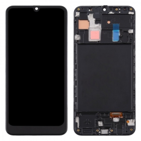 Samsung A305 Galaxy A30 (2019) schermo / display (nero) (con una cornice) (service pack) (originale)