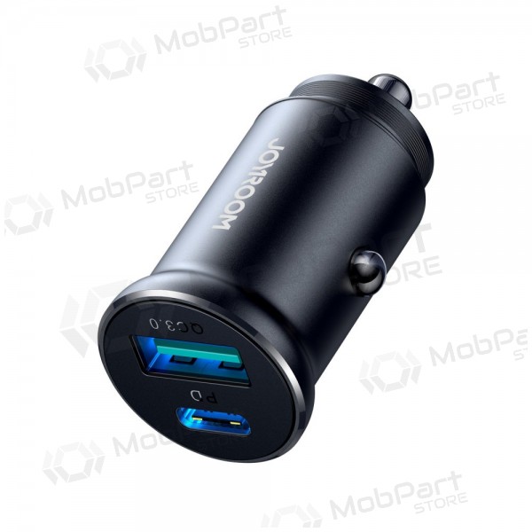 Caricatore automobilinis Joyroom CCN05 USB-C/USB-A 30W nero
