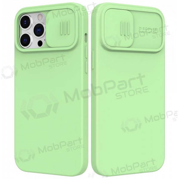 Apple iPhone 15 Pro custodia „Nillkin Silicone“ (verde chiaro) Apple iPhone 15 Pro custodia „Nillkin Silicone“ (verde chiaro)