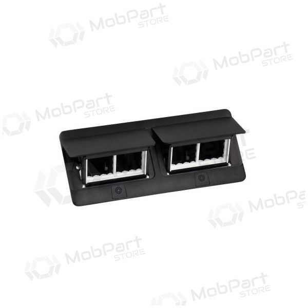 Įleidžiama modulinė dėžutė 2x4 mod. Legrand 654005 (metalinė, nero)