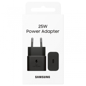 Caricatore originale Samsung EP-T2510NBEGEU 25W nel pacchetto nero