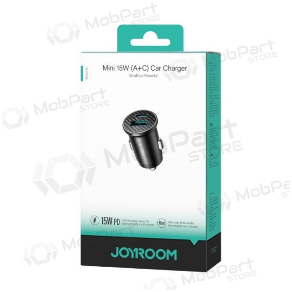 Caricatore per auto Joyroom JR-CCN16 USB-A/USB-C 15W nero