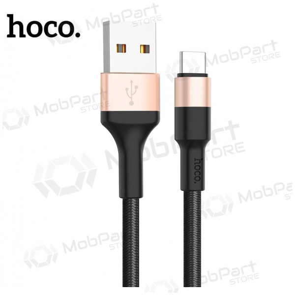 USB cavo Hoco X26 Type-C 1.0m (nero / d'oro)