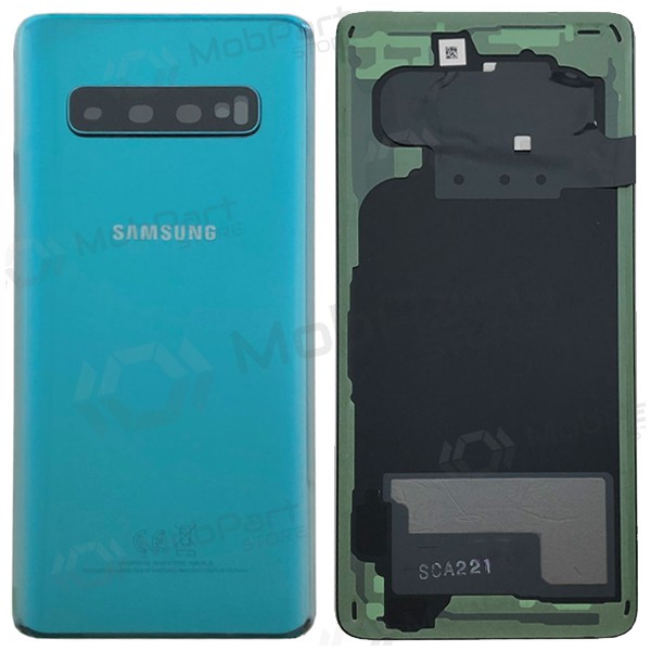 Samsung G973 Galaxy S10 coperchio batteria posteriore verde (Prism Green) (usato grade C, originale) Samsung G973 Galaxy S10 coperchio batteria posteriore verde (Prism Green) (usato grade C, originale)