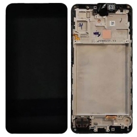 Samsung Galaxy A17 5G schermo / display (nero) (con una cornice) (originale)