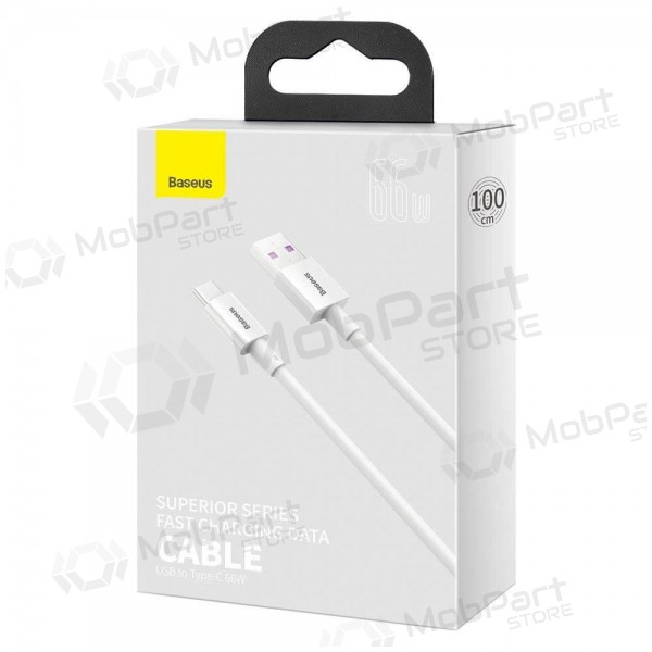 USB cavo Baseus Superior Type-C 66W 1.0m (bianca) CATYS-02