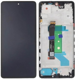 Xiaomi Redmi Note 12 Pro+ schermo / display (nero) (con una cornice) (originale)