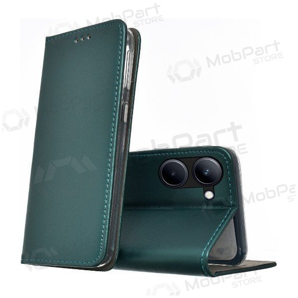 Samsung Galaxy A37 wallet case - Smart Magnetic (verde scuro)