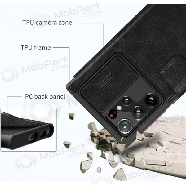 Samsung Galaxy S22 Plus custodia „Nillkin Leather“ (nero)