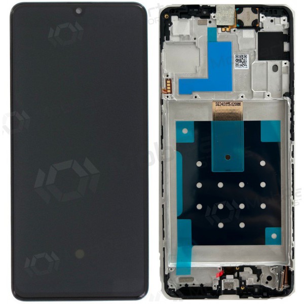 Samsung Galaxy M55 schermo / display (nero) (con una cornice) (originale)