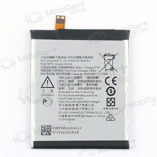 Nokia 3.1 / 5.1 batteria / accumulatore (TA-1063 / 1075 HE336) (2900mAh) Nokia 3.1 / 5.1 batteria / accumulatore (TA-1063 / 1075 HE336) (2900mAh)