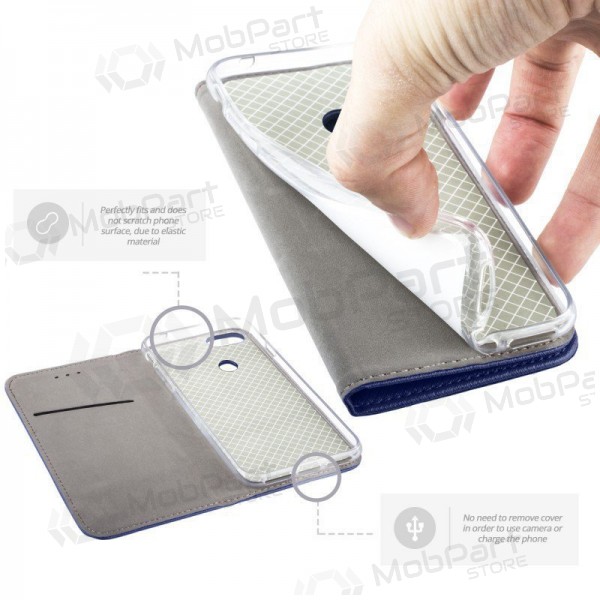 Samsung Galaxy A57 custodia - Smart Magnet (blu scuro)