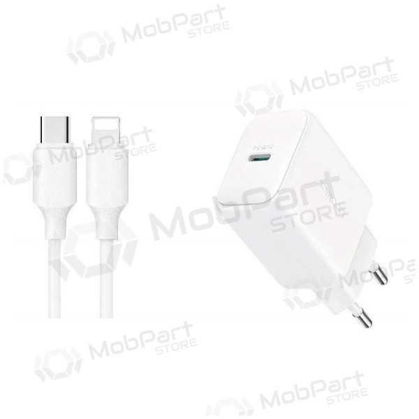 Caricatore Joyroom JR-TCF20 USB-C PD20W + USB-C to Lightning cable 1.0m bianca