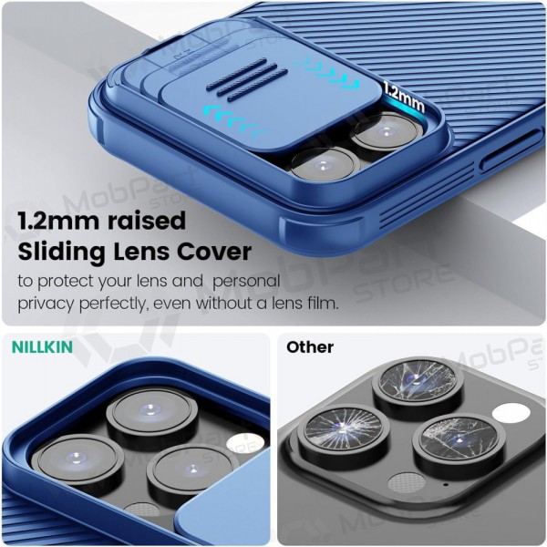 Apple iPhone 14 Pro custodia „Nillkin CamShield Pro“ (blu)