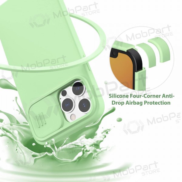 Apple iPhone 15 Pro custodia „Nillkin Silicone“ (verde chiaro) Apple iPhone 15 Pro custodia „Nillkin Silicone“ (verde chiaro)