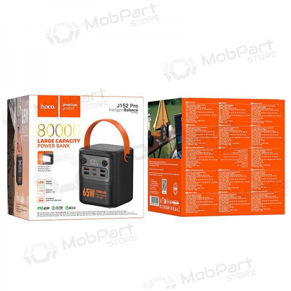 Batteria esterna Power Bank Hoco J152 Pro PD65W 80000mAh nero